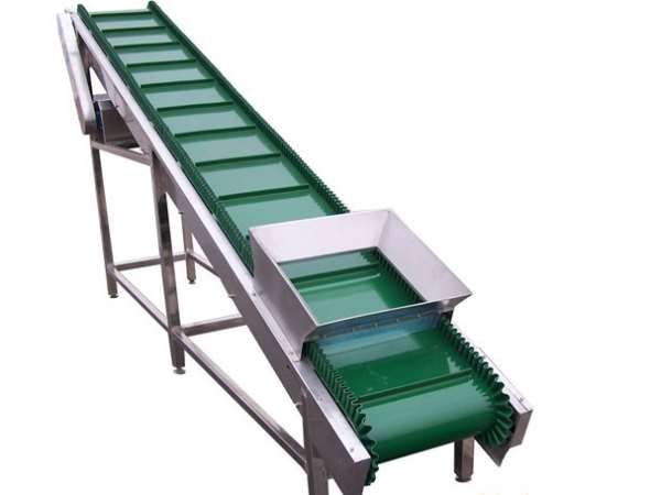 【咸陽(yáng)平板型上料機(jī)帶防塵罩食品專用輸送機(jī)】- 